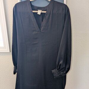 H&M Silky Black Shirt Dress